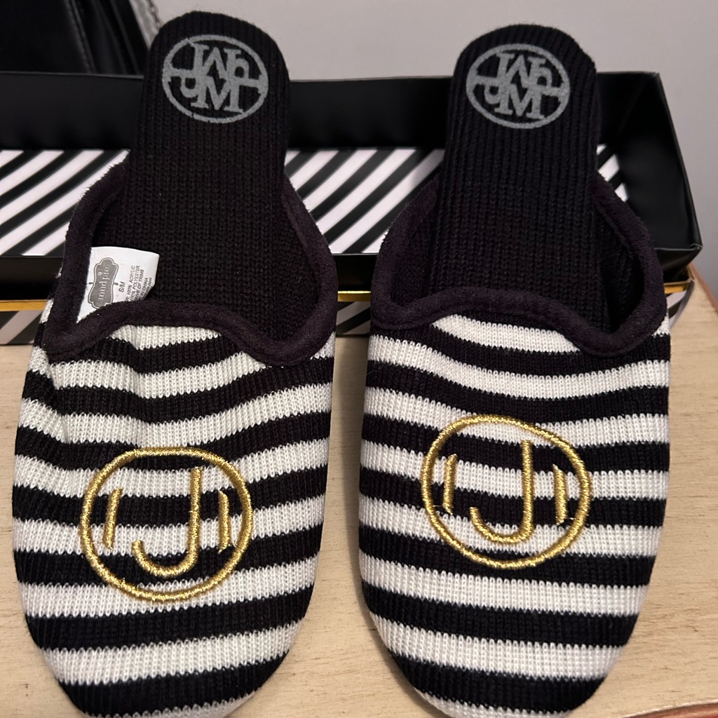 Initial J Slippers